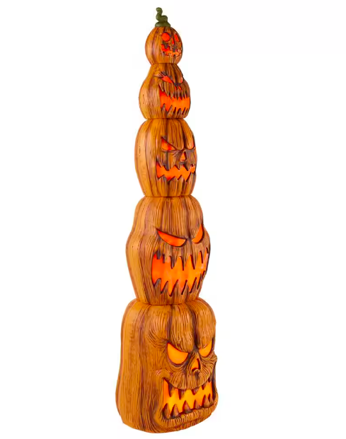 8.5ft Giant Light up Pumpkin Stack