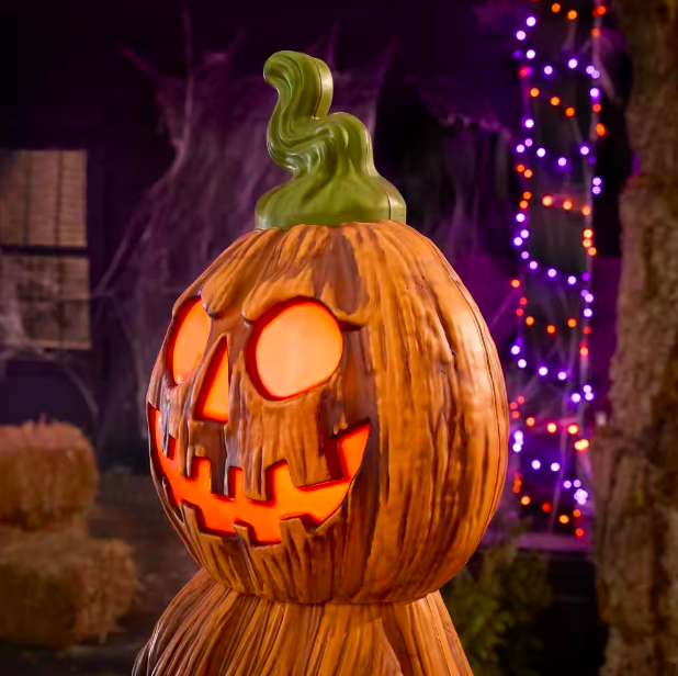 8.5ft Giant Light up Pumpkin Stack