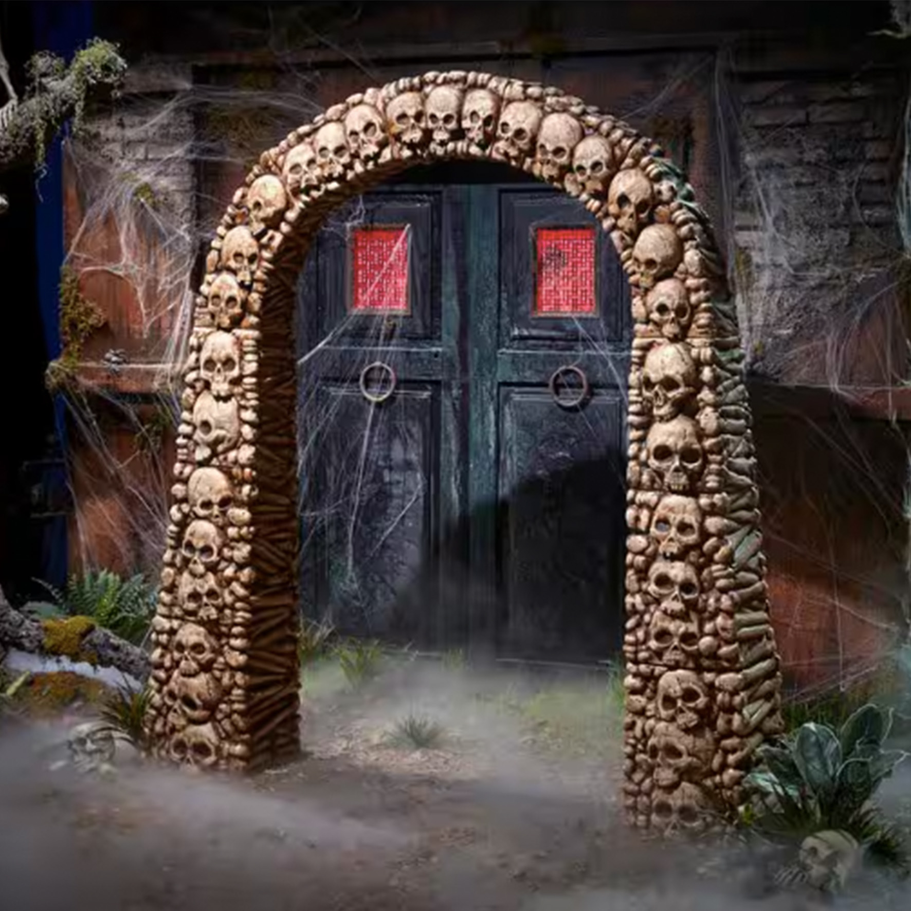 7.5ft Skull and Bones Halloween Archway