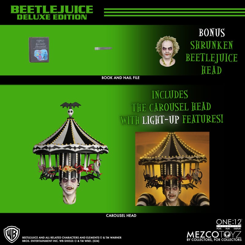 MEZCO Beetlejuice (1988) One:12 Collective Deluxe