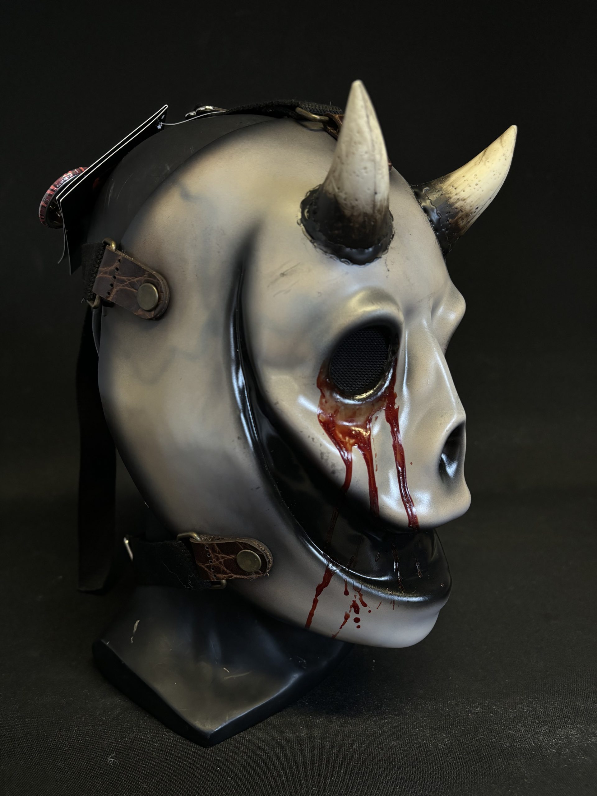 Devil Knocker Mask with Blood Tears