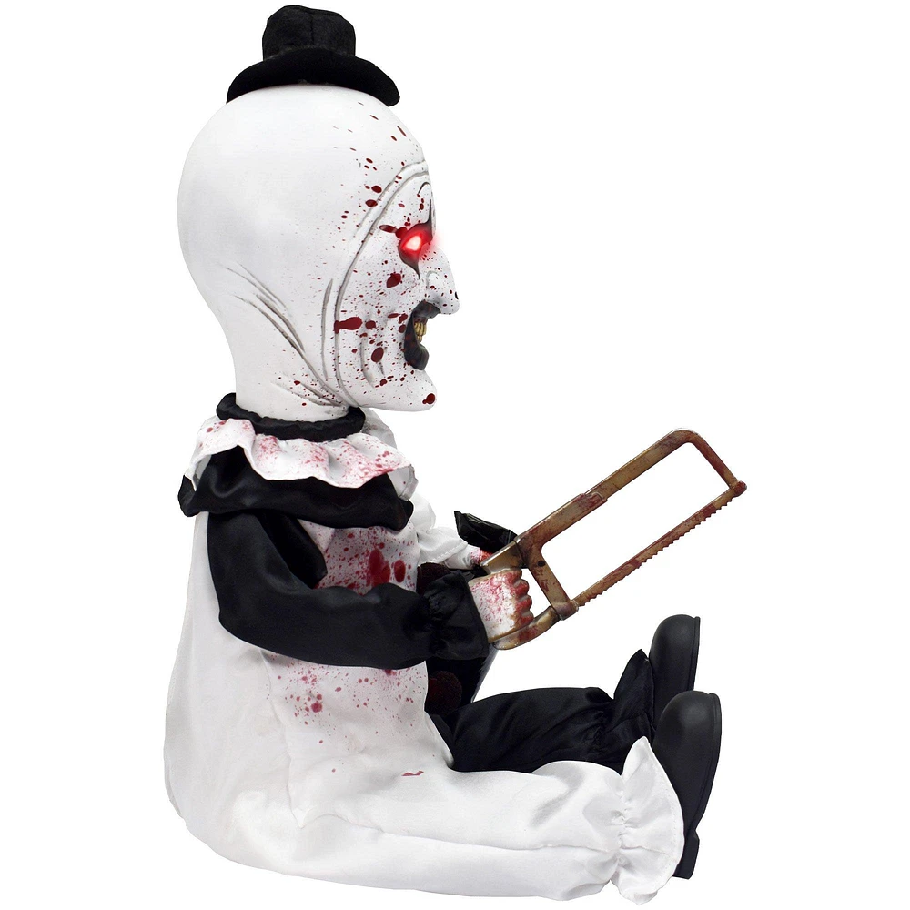 Terrifier Light-Up Sitting Art the Clown Animated Doll