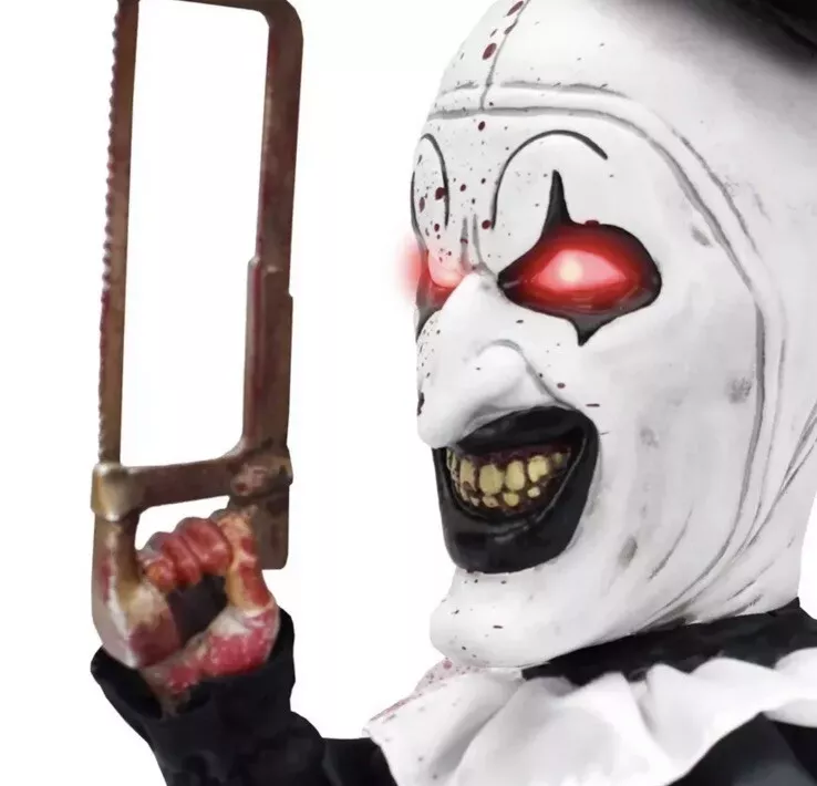 Terrifier Light-Up Sitting Art the Clown Animated Doll