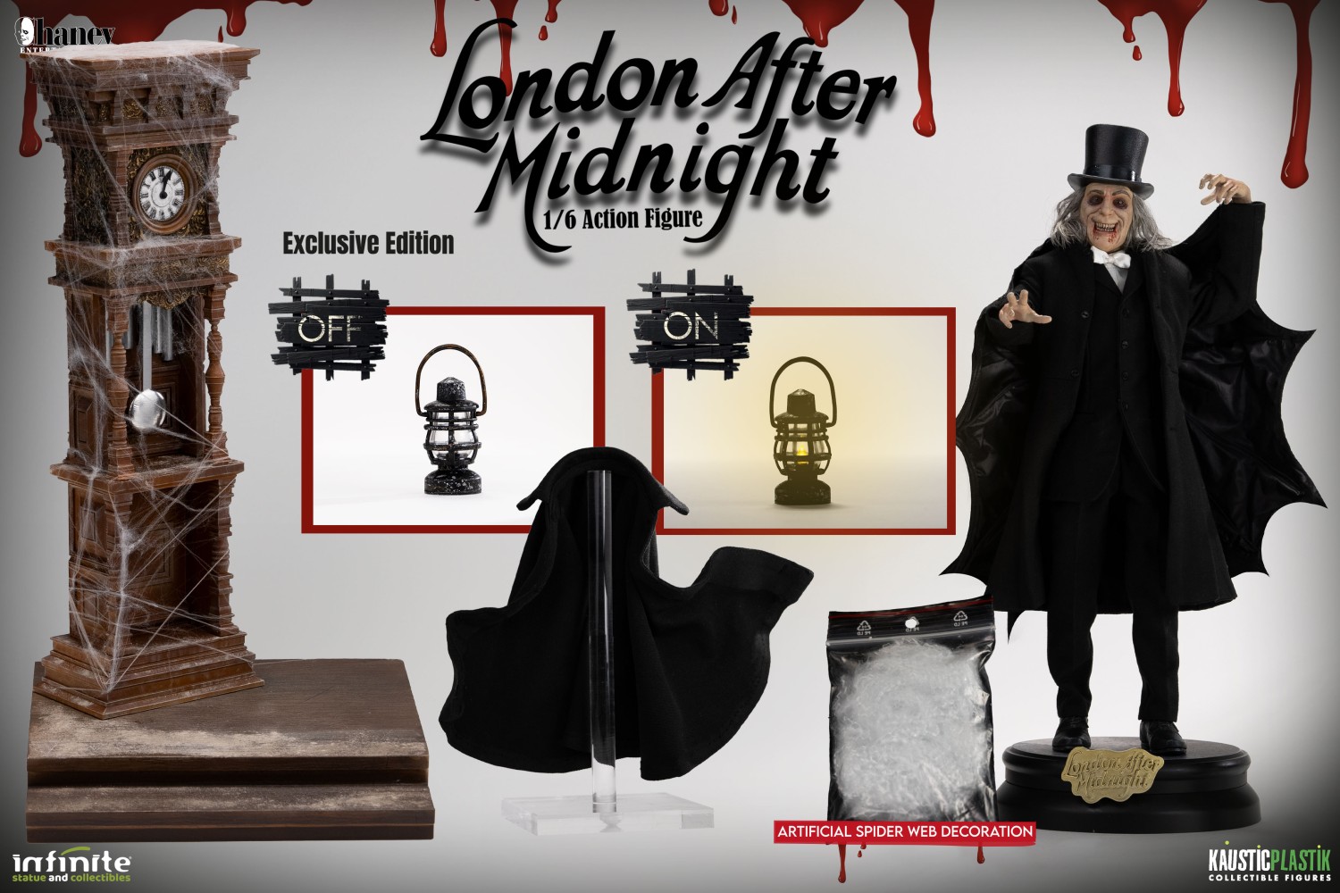 London After Midnight Lon Chaney 1/6 Scale Action Figure EXCLUSIVE VERSION