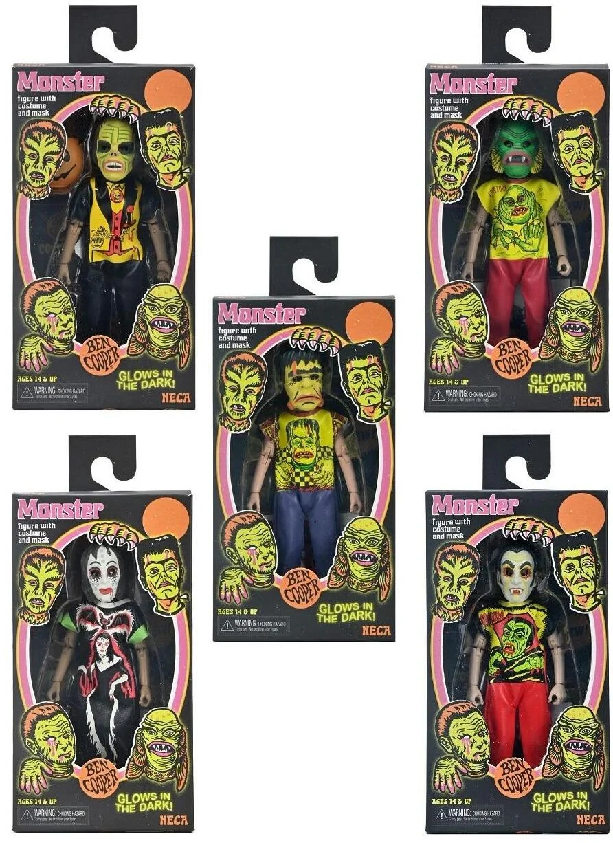 NECA – Ben Cooper Kids Costume Collection (Series 1) Glow in the Dark 6″ Clothed Figure Set of 5 - PRE ORDER