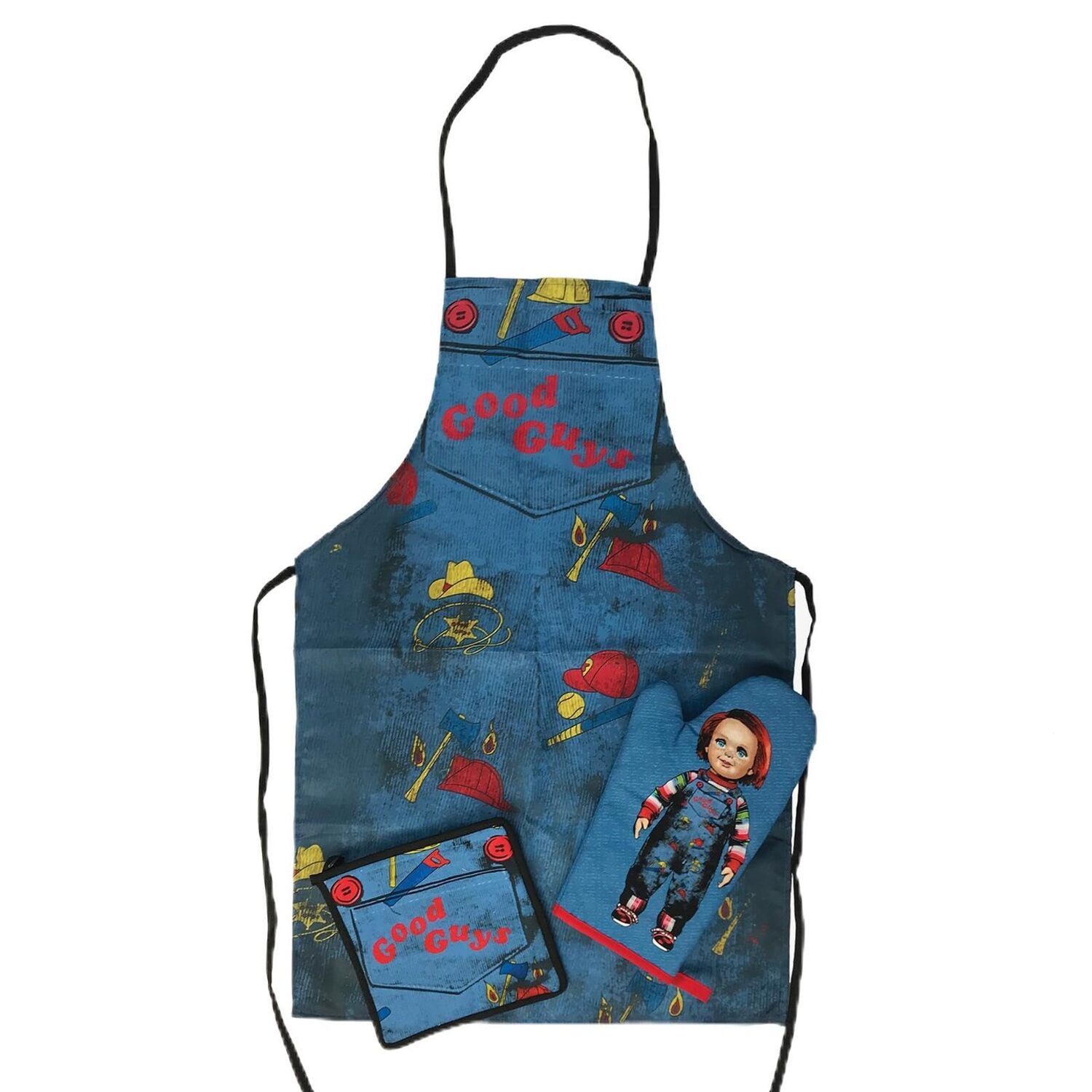Child's Play Chucky Kitchen Set - Apron, Oven Glove , Pot Holder