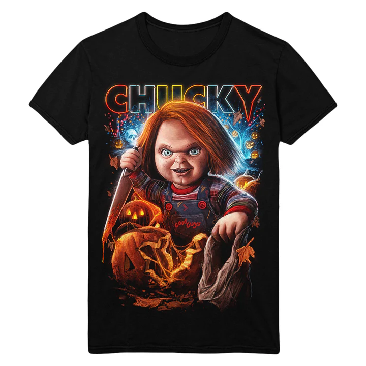 Gutter Garbs Horror T shirt - Chucky TV show: Give Me Something Good to Eat