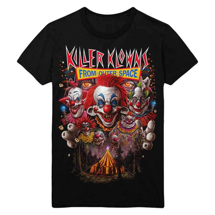 Gutter Garbs Horror T Shirt - Killer Klowns from Outer Space: Invasion