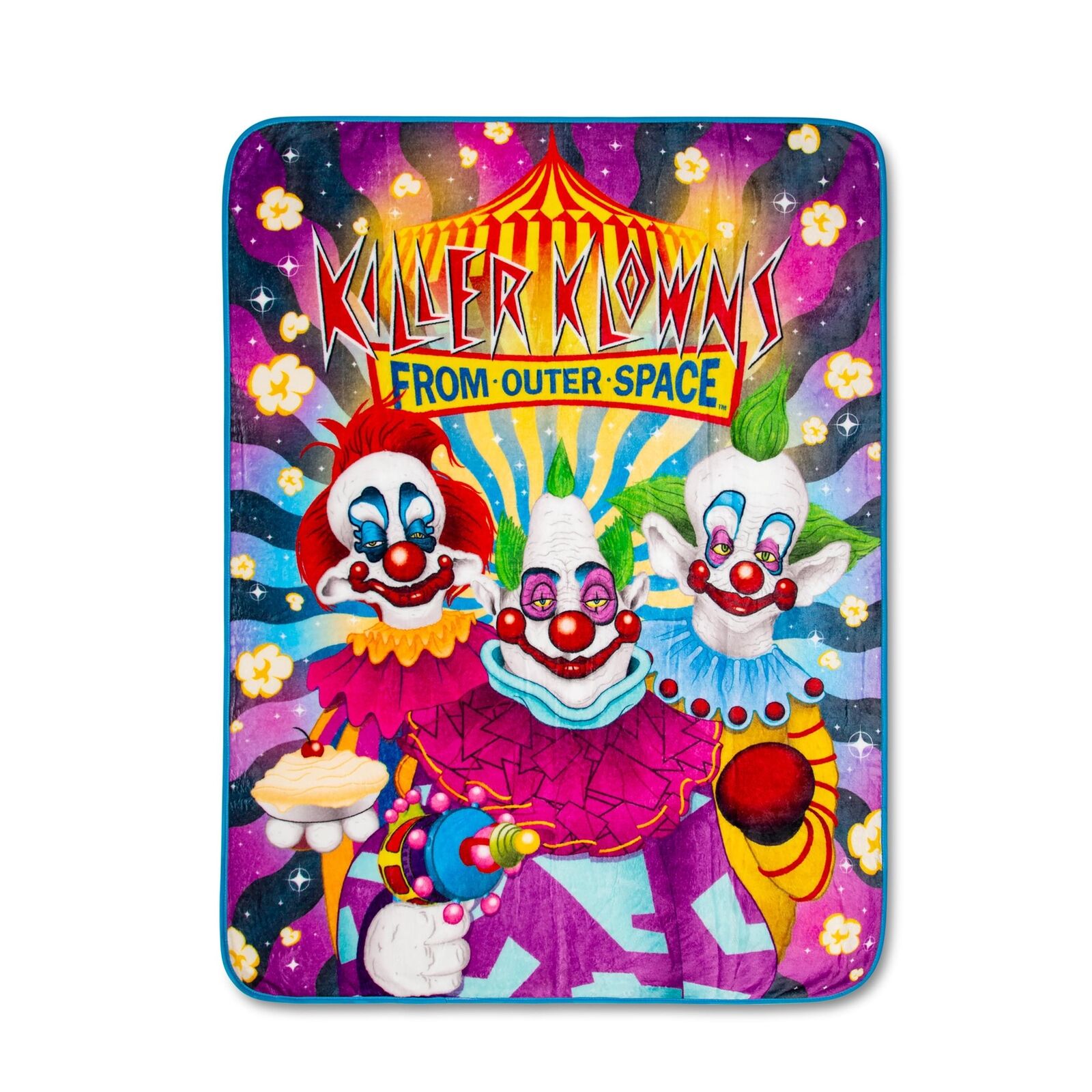 Killer Klowns From Outer Space Characters Fleece Throw Blanket