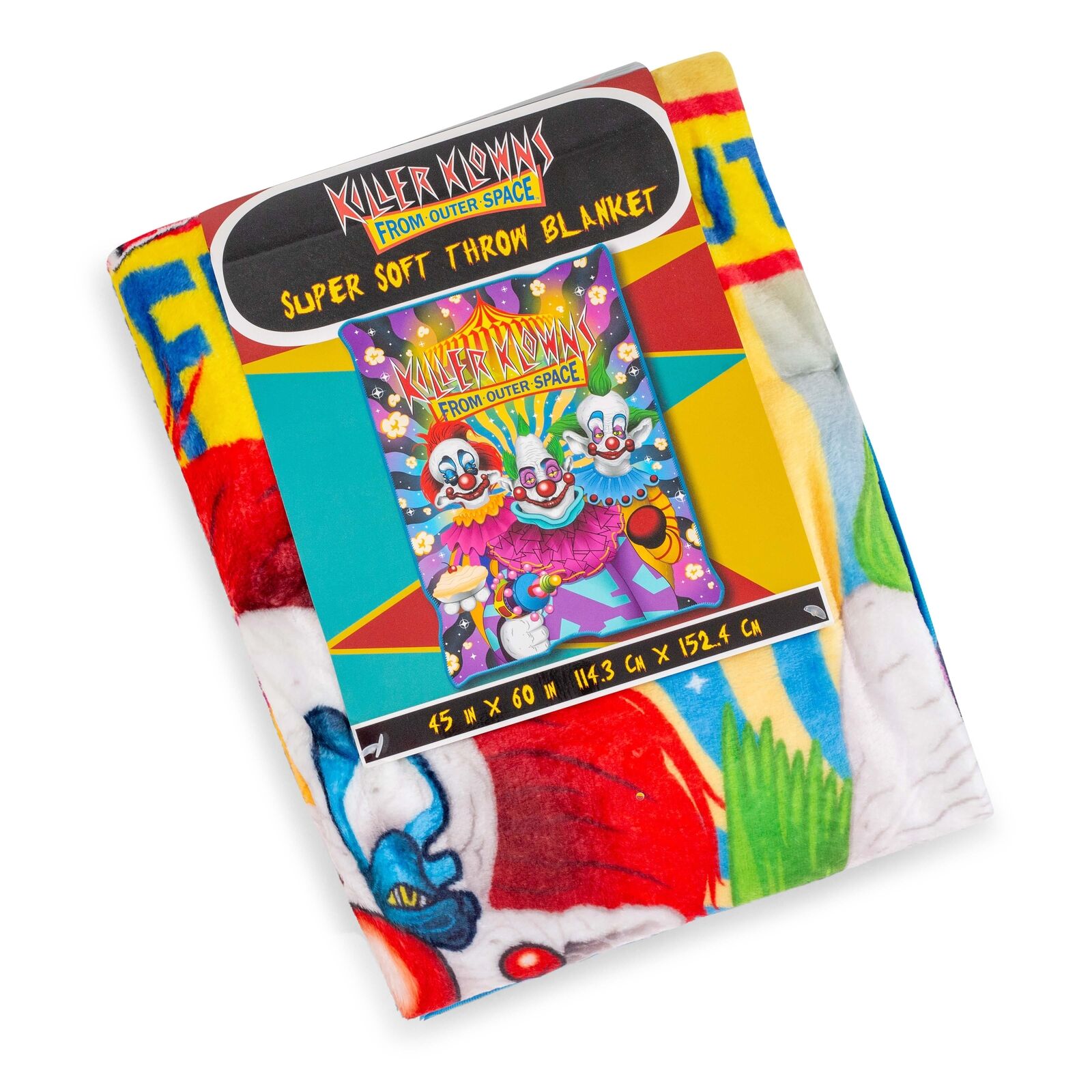 Killer Klowns From Outer Space Characters Fleece Throw Blanket