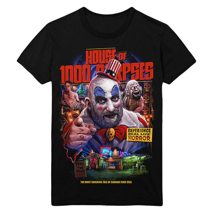 Gutter Garbs Horror T Shirt - House of 1000 Corpses: Shocking Tale