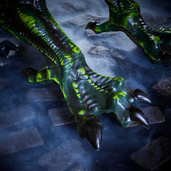 Giant Green Dragon Animated Prop