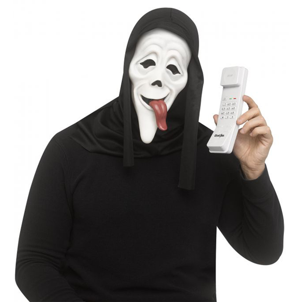 Ghostface Wassup Maske & Telefon-Set