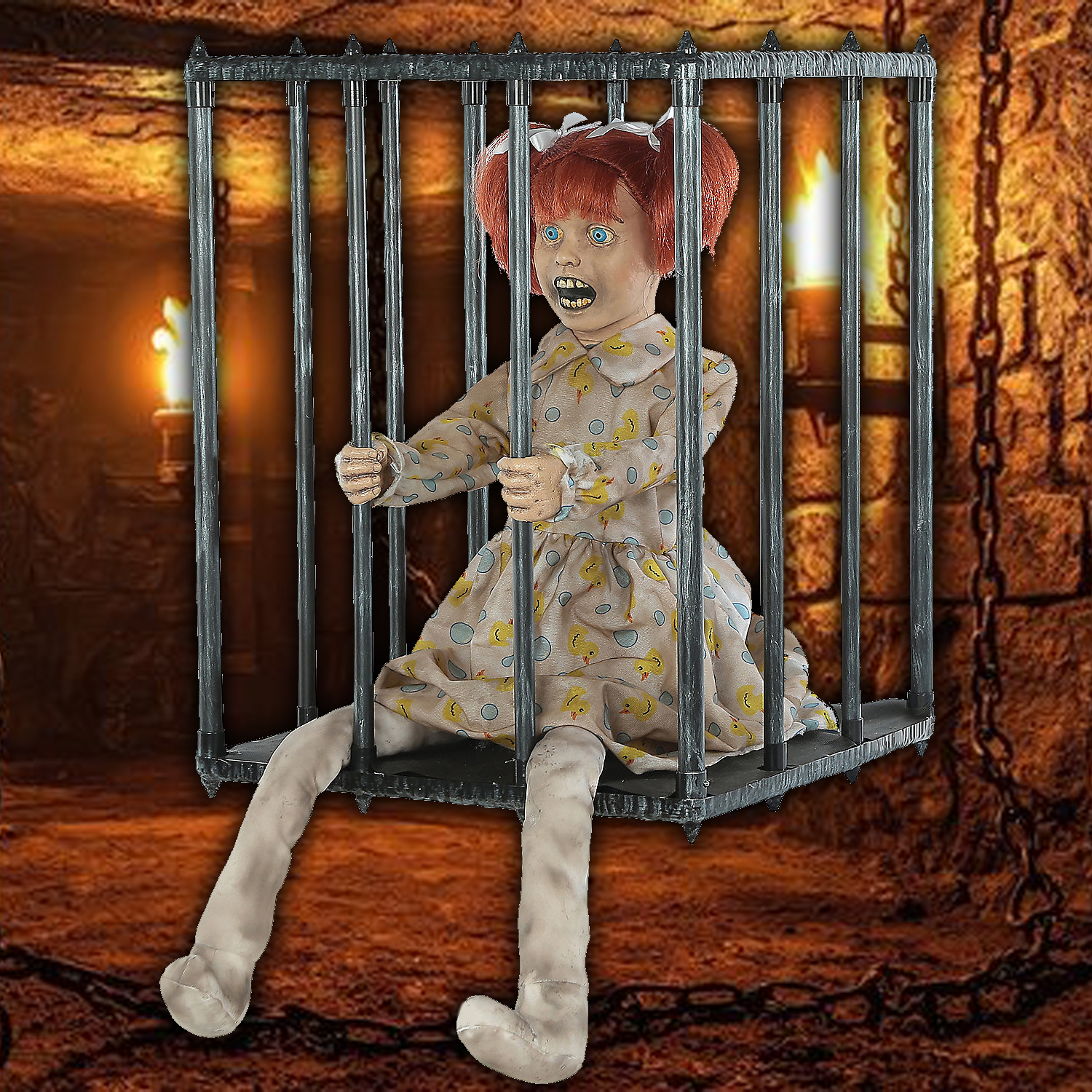 Animated Caged Kid Walkaround