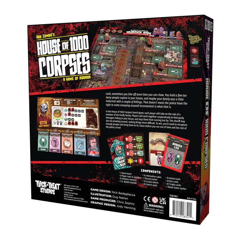 House of 1000 Corpses Board Game