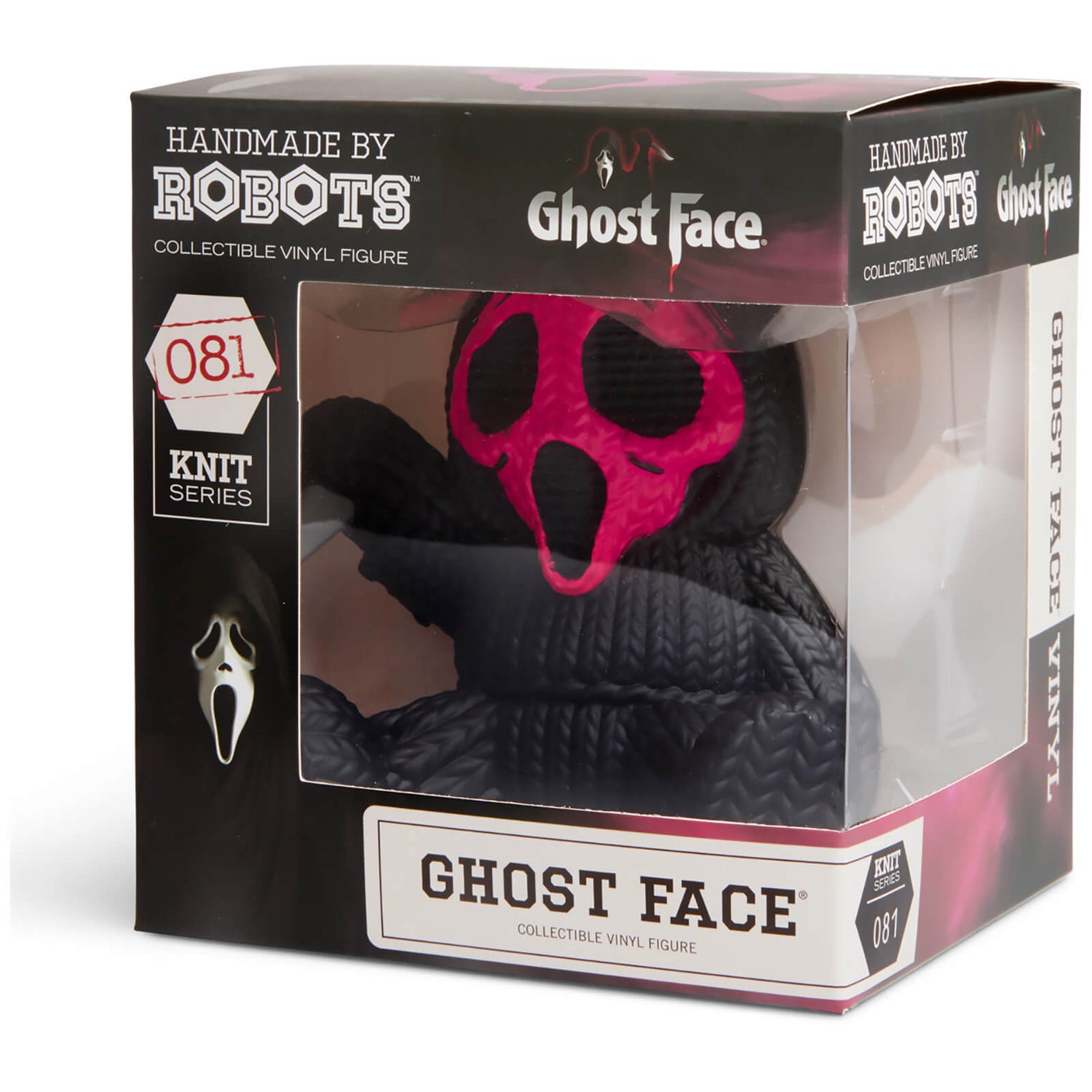 Handmade By Robots - Ghostface Vinyl Figure (Fluorescent Pink Variant)