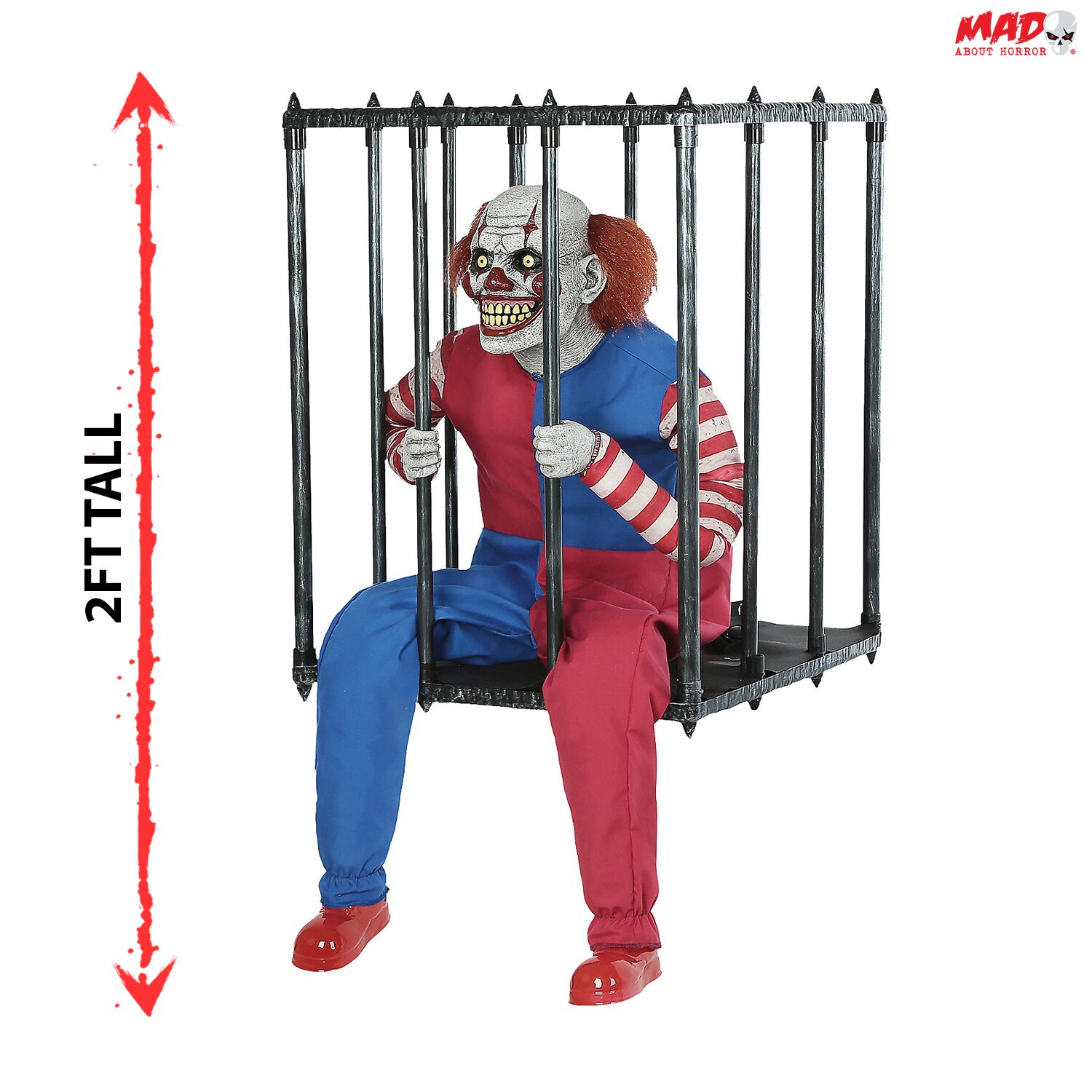 Animierter Käfigclown Walkaround