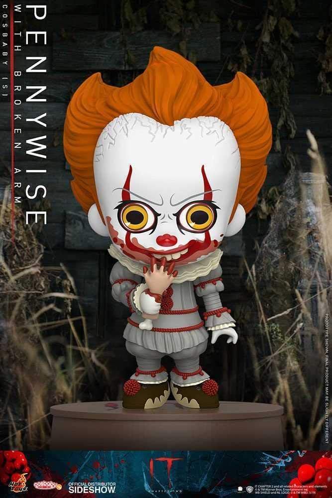 Hot Toys IT Chapter Two Cosbaby Pennywise with Broken Arm