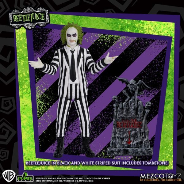 MEZCO Beetlejuice 5 Point Figure