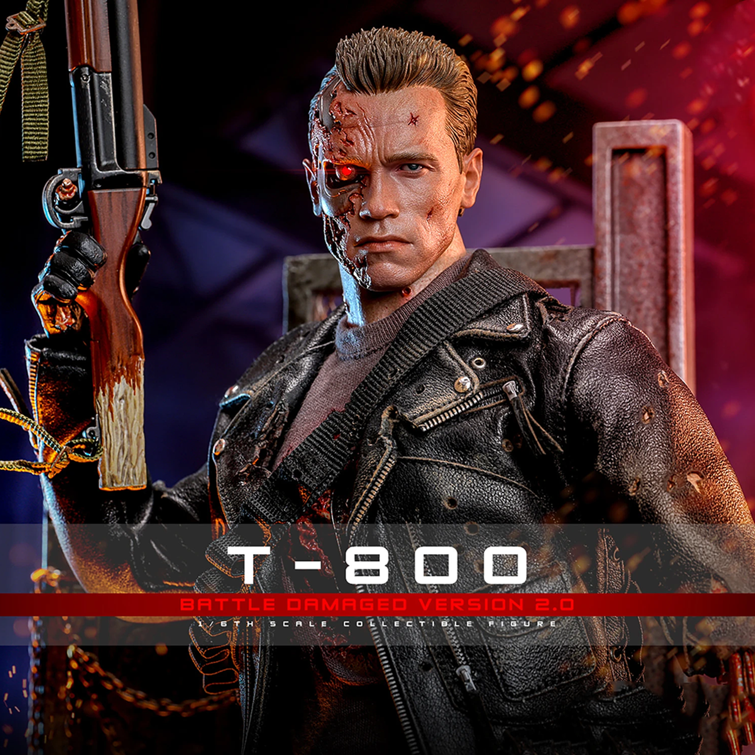 Hot Toys Terminator 2: Judgment Day - T-800 Battle Damaged Version (2.0) 1/6 Scale Figure