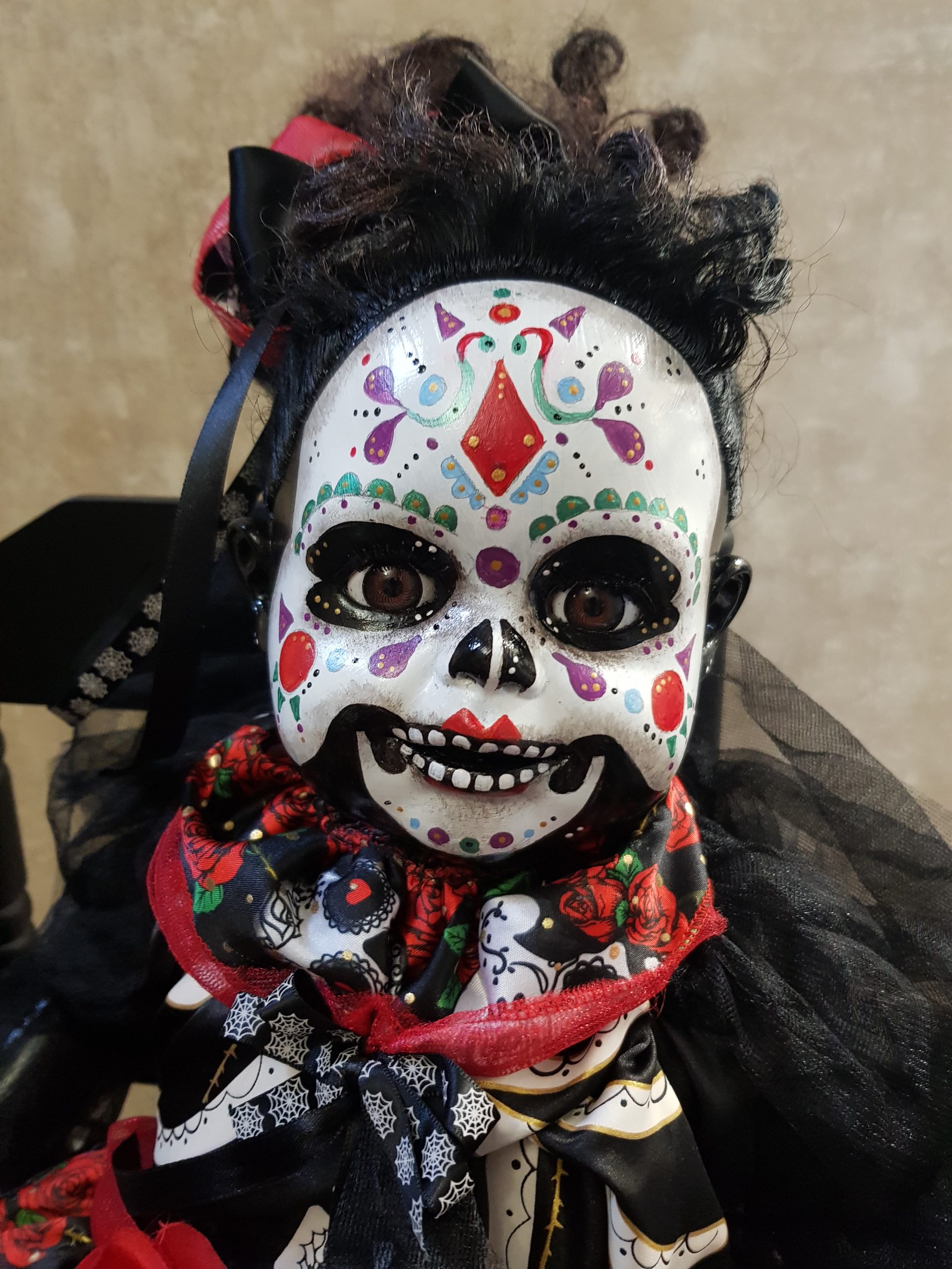 OOAK Scary Horror Doll - Day of the Dead Desdemona