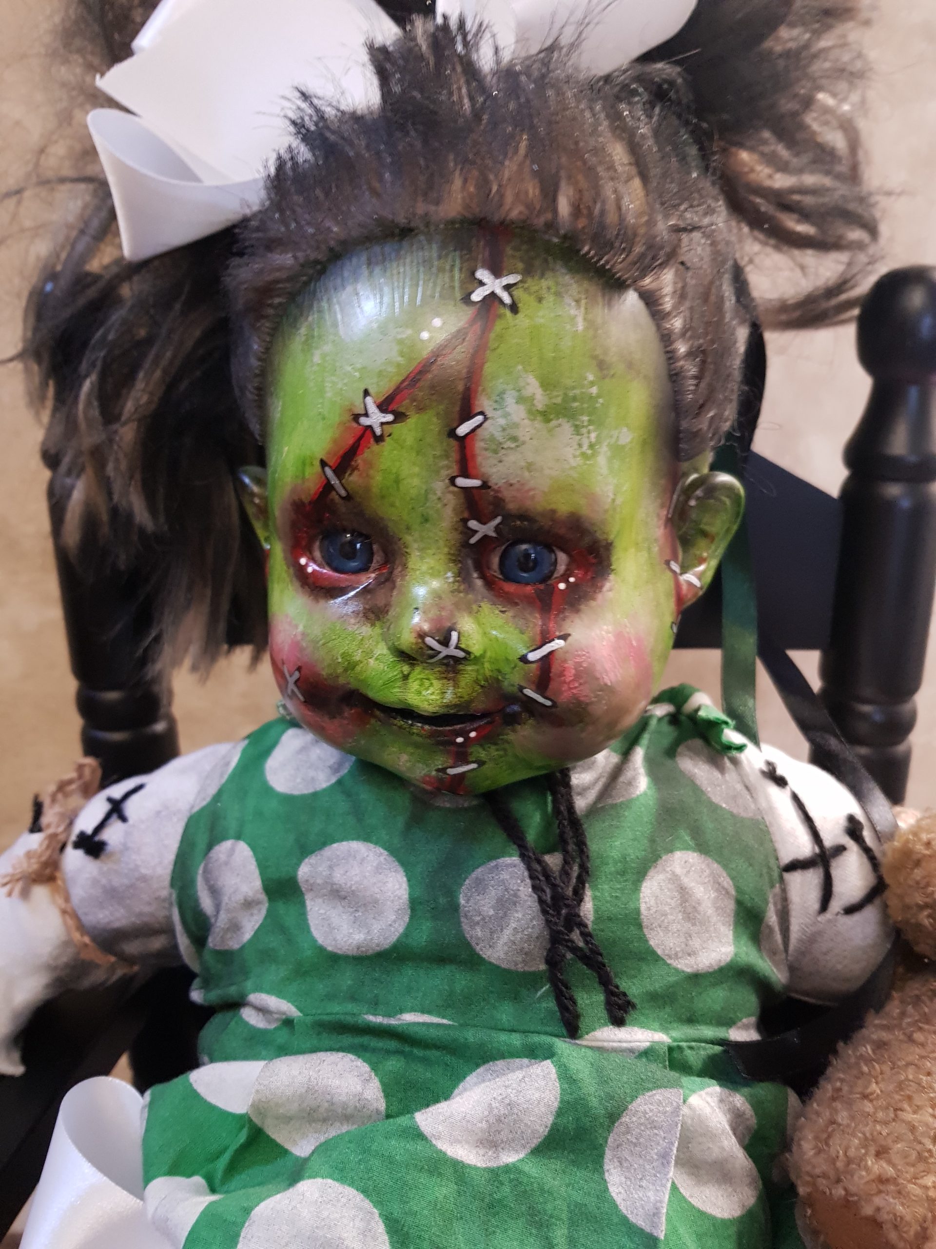 OOAK Scary Horror Doll - Frankentina