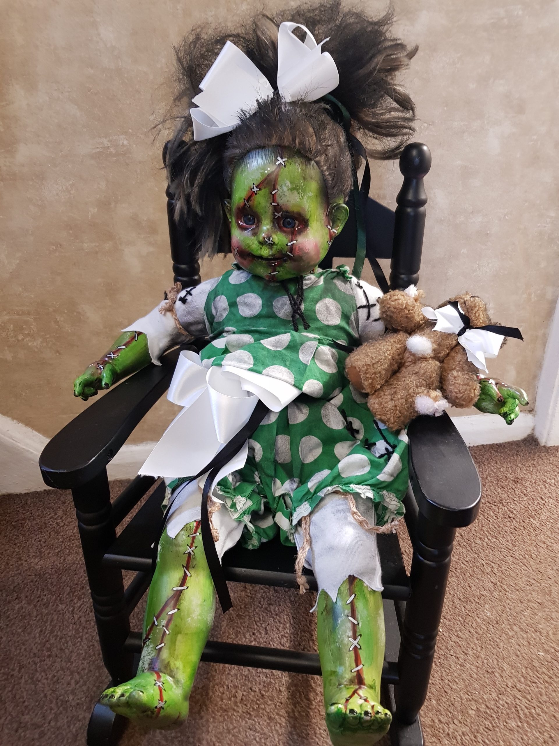 OOAK Scary Horror Doll - Frankentina