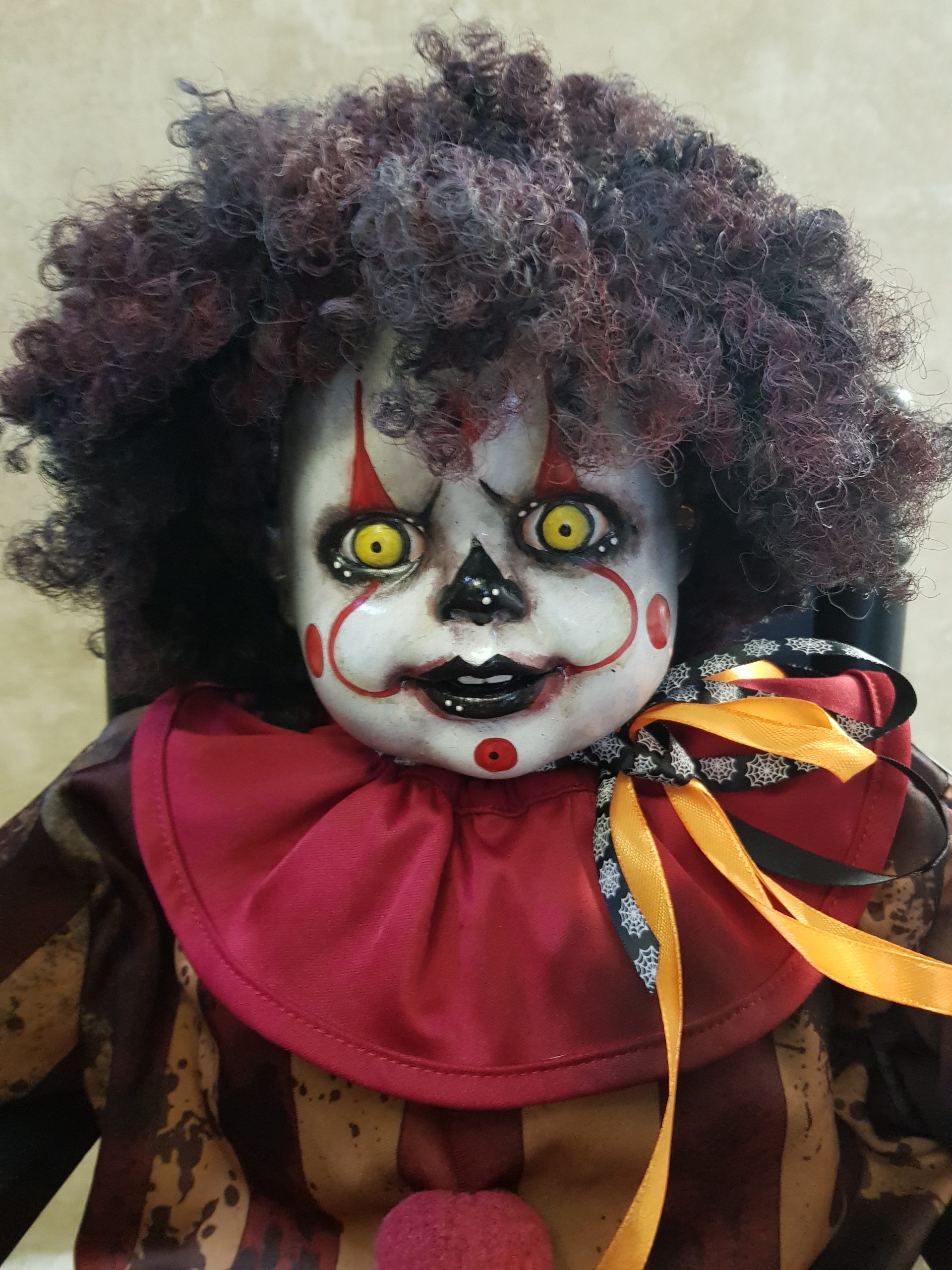 OOAK Scary Horror Doll - Sam The Spooky Clown