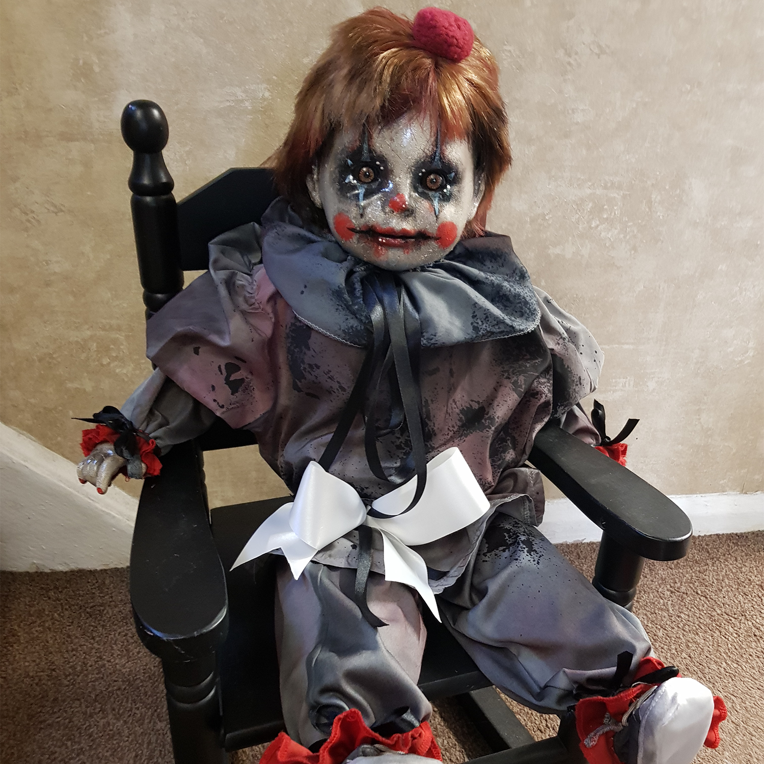 OOAK Scary Horror Doll - Grey George