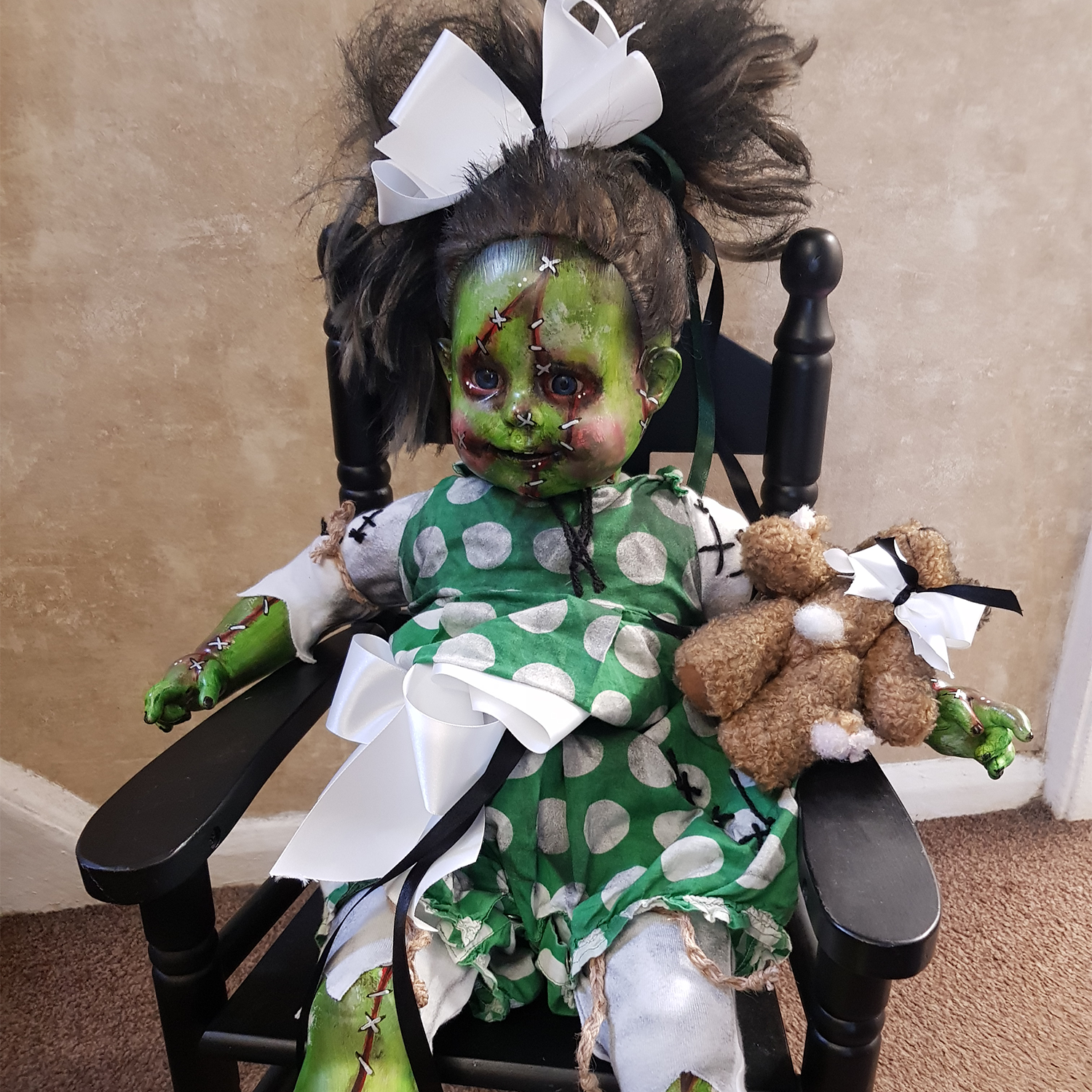 OOAK Scary Horror Doll - Frankentina