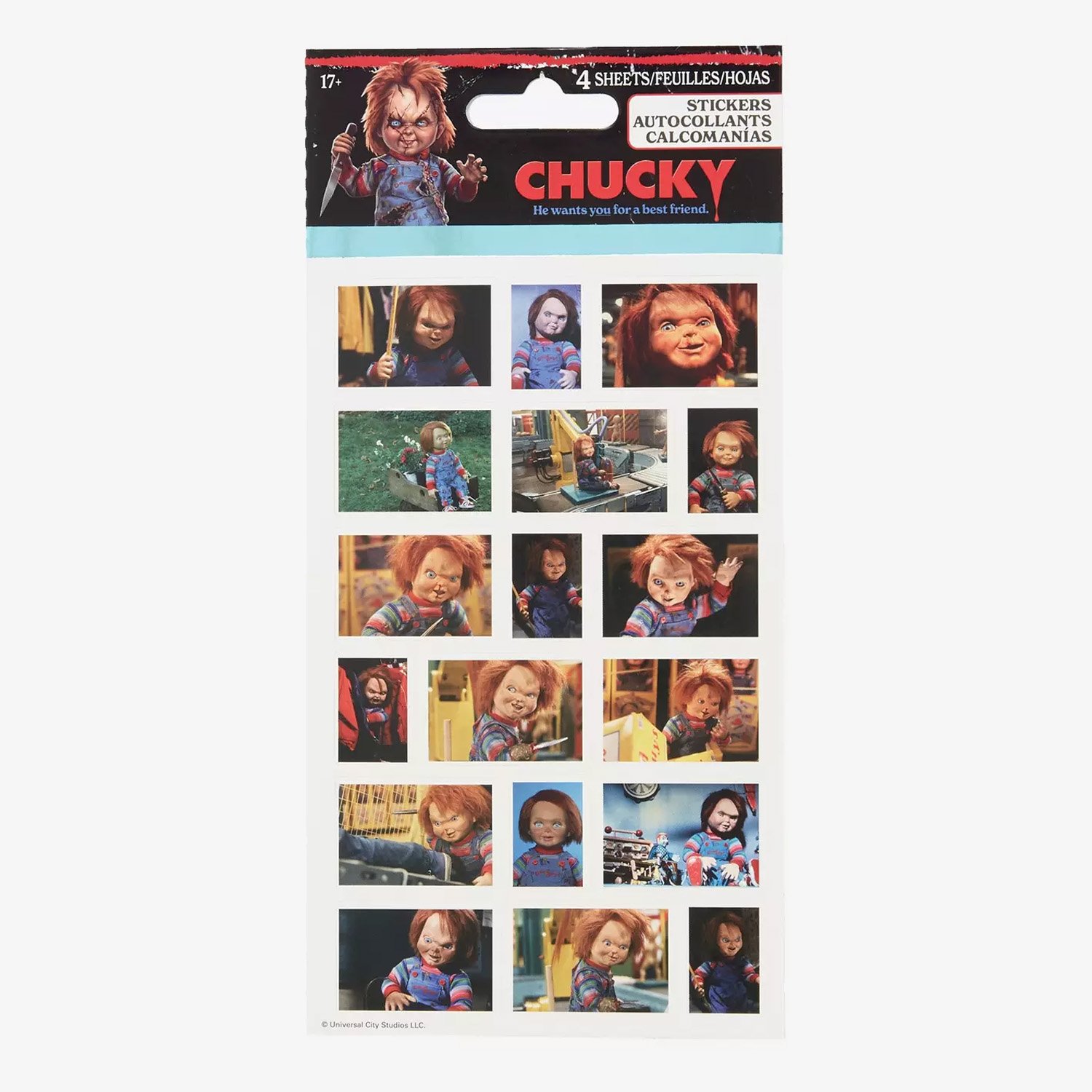 Chucky Sticker Sheet