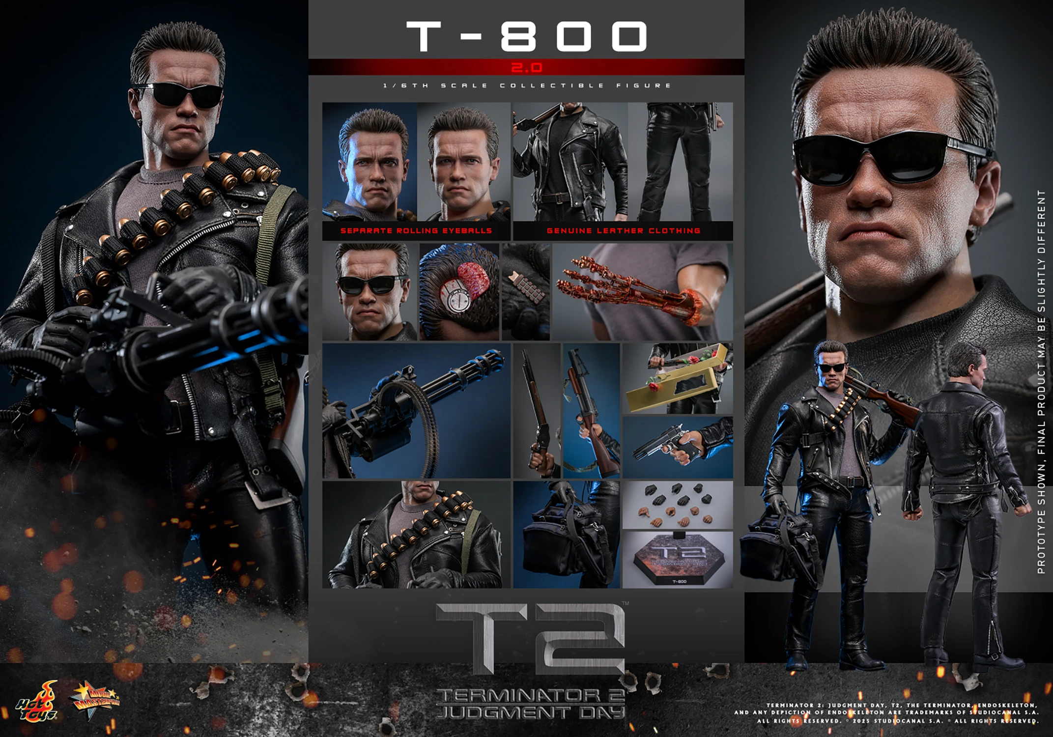 Hot Toys Terminator 2: Judgment Day - T-800 (2.0) 1/6 Scale Figure