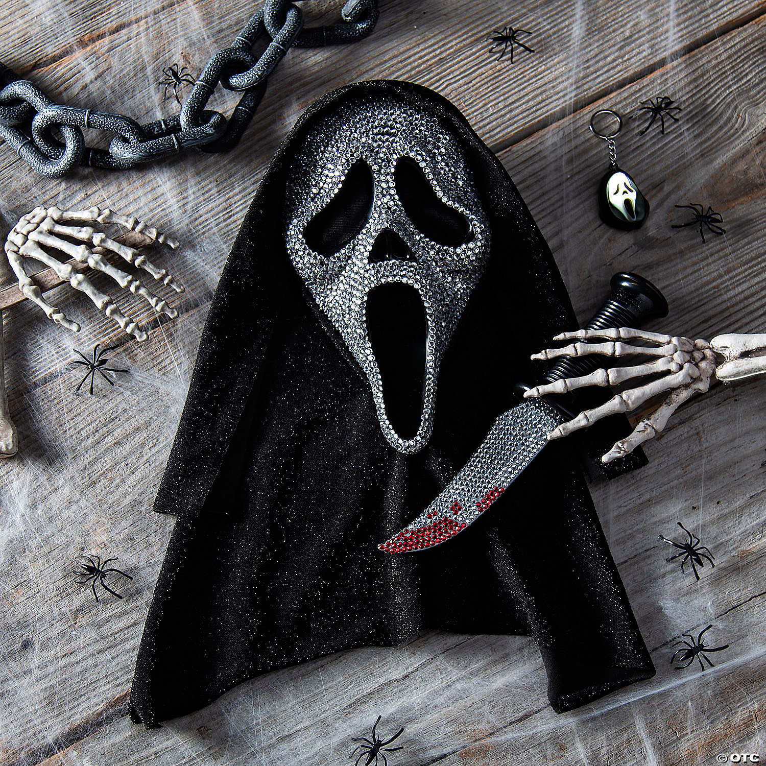 GhostFace - Bling Mask, Knife & Light-Up Keychain Collector Box Set