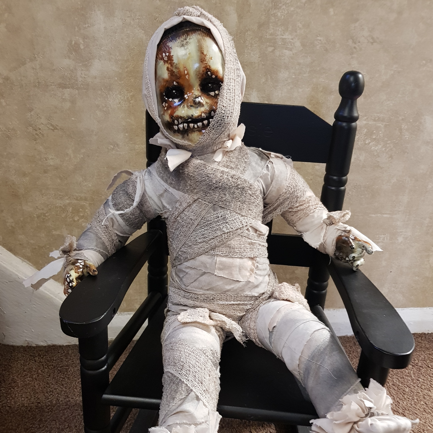 OOAK Scary Horror Doll - Mummy's Boy