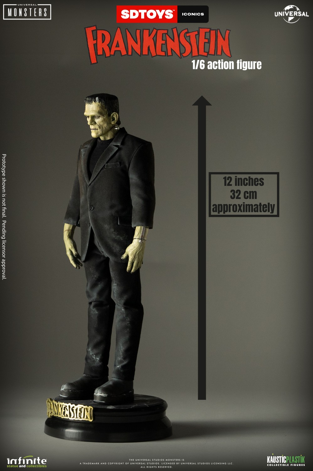 INFINITE STATUES - Frankenstein's Monster 1/6 Scale Action Figure - Standard Edition