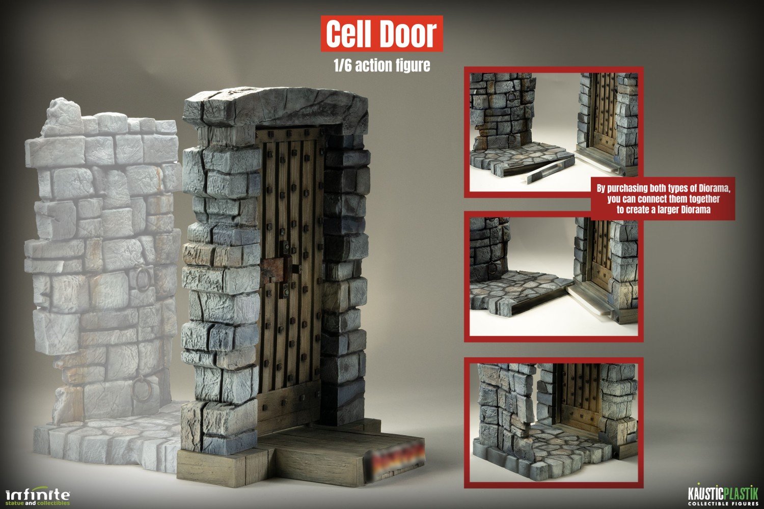 INFINITE STATUES - The Castle Door Frankenstein 1/6 Scale Diorama