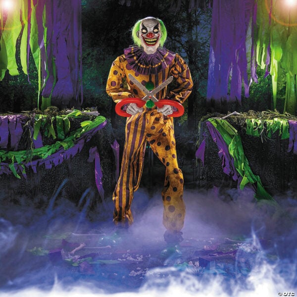 scary clown animated prop