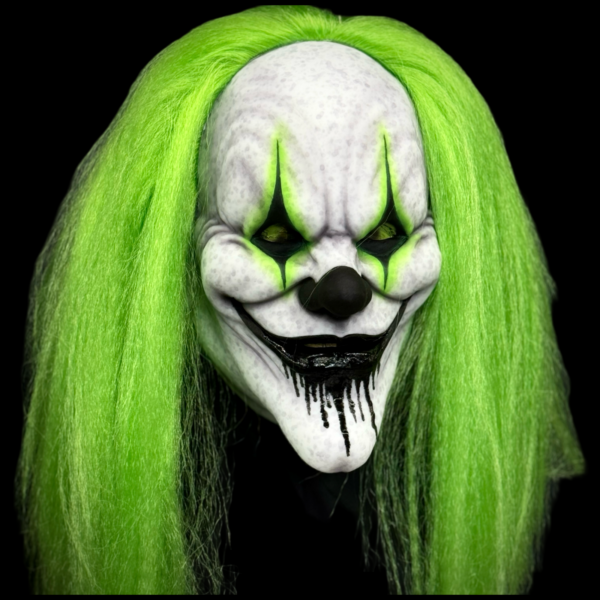 Masque De Clown Effrayant En Latex Avec Chapeau - Déguisement Horreur Halloween, Cosplay Réaliste
