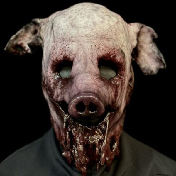 meatbag pig silicone mask pale