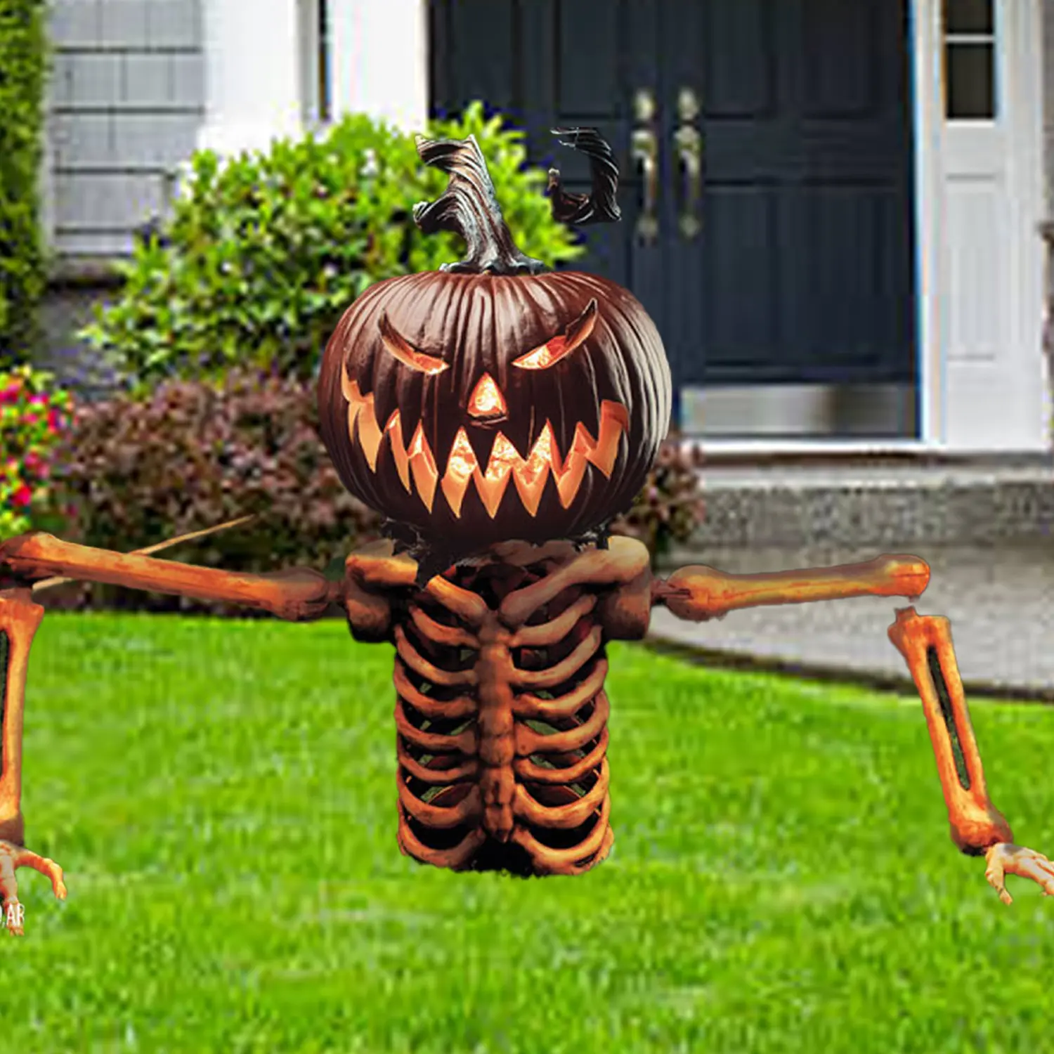 1.2m Giant Pumpkin Skeleton Grave Breaker | Mad About Horror