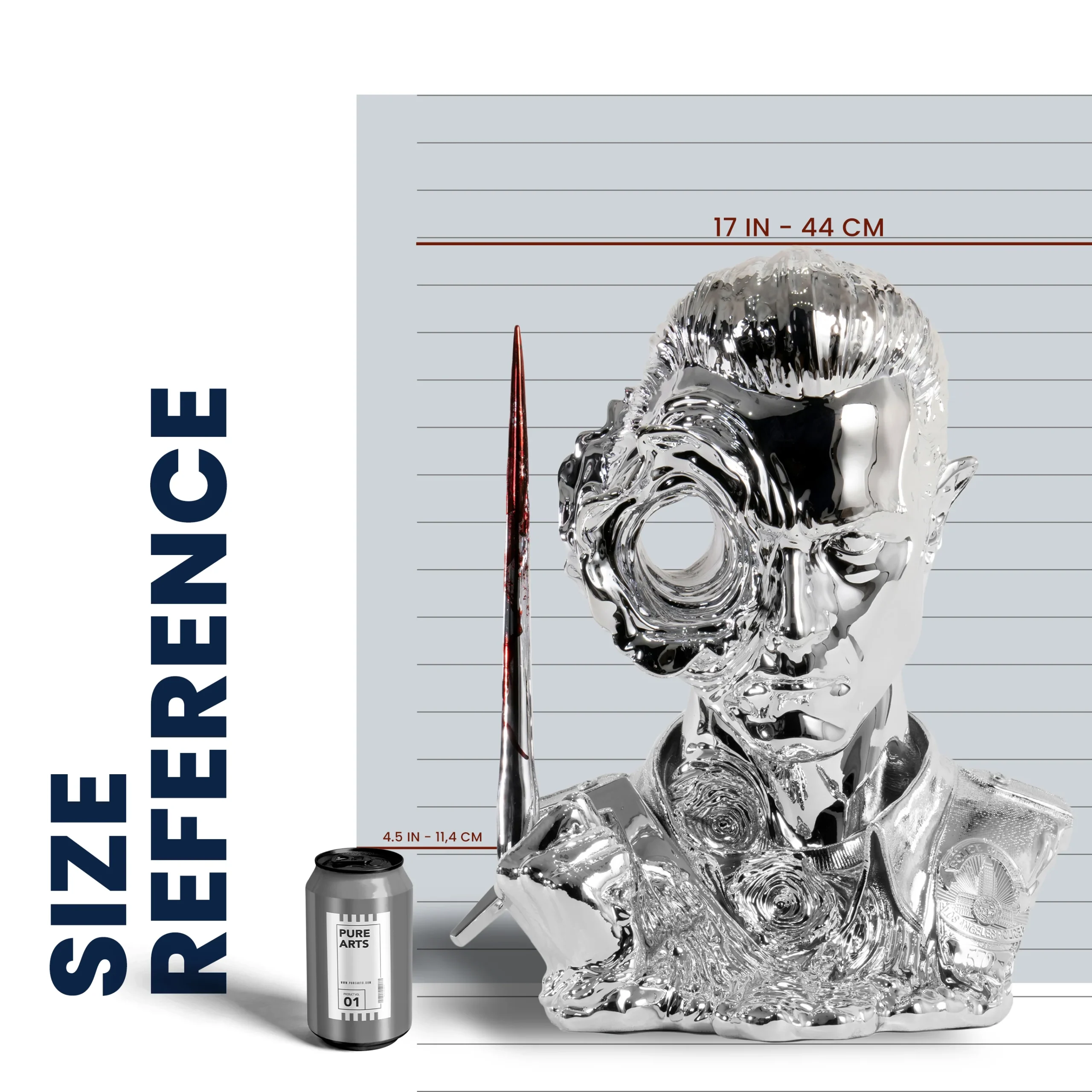 PureArts - Terminator 2 T-1000 Liquid 1/1 Scale Art Mask Deluxe Edition