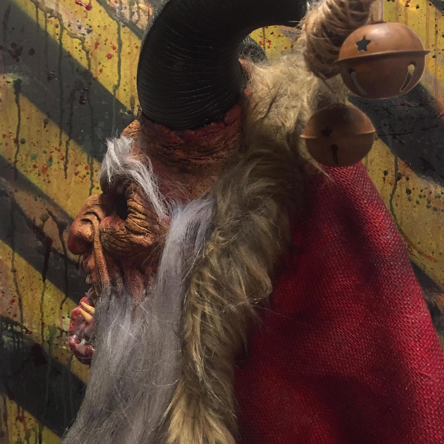 Krampus Maske mit Kapuze