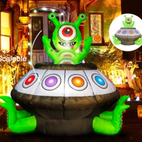 Halloween Inflatable UFO Alien