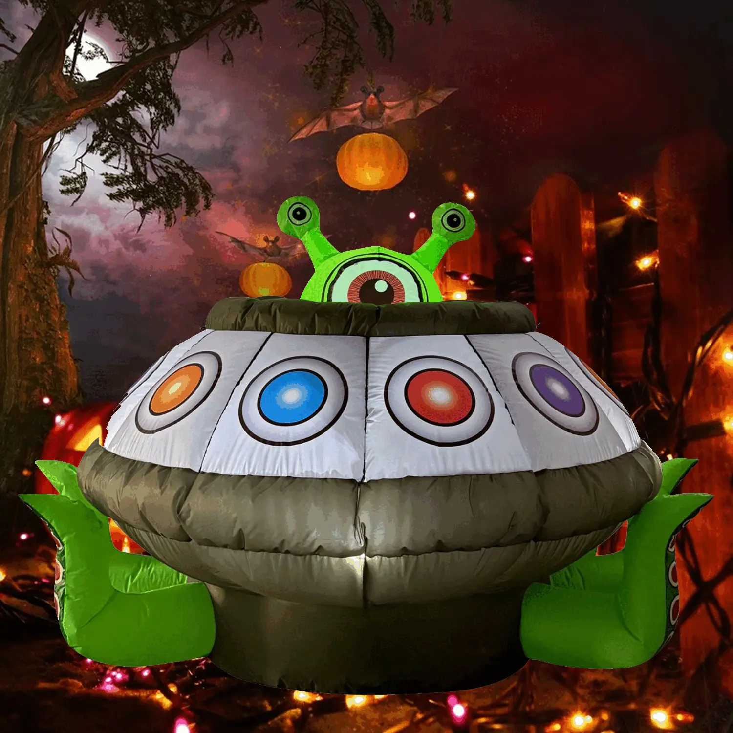 Halloween Inflatable UFO Alien