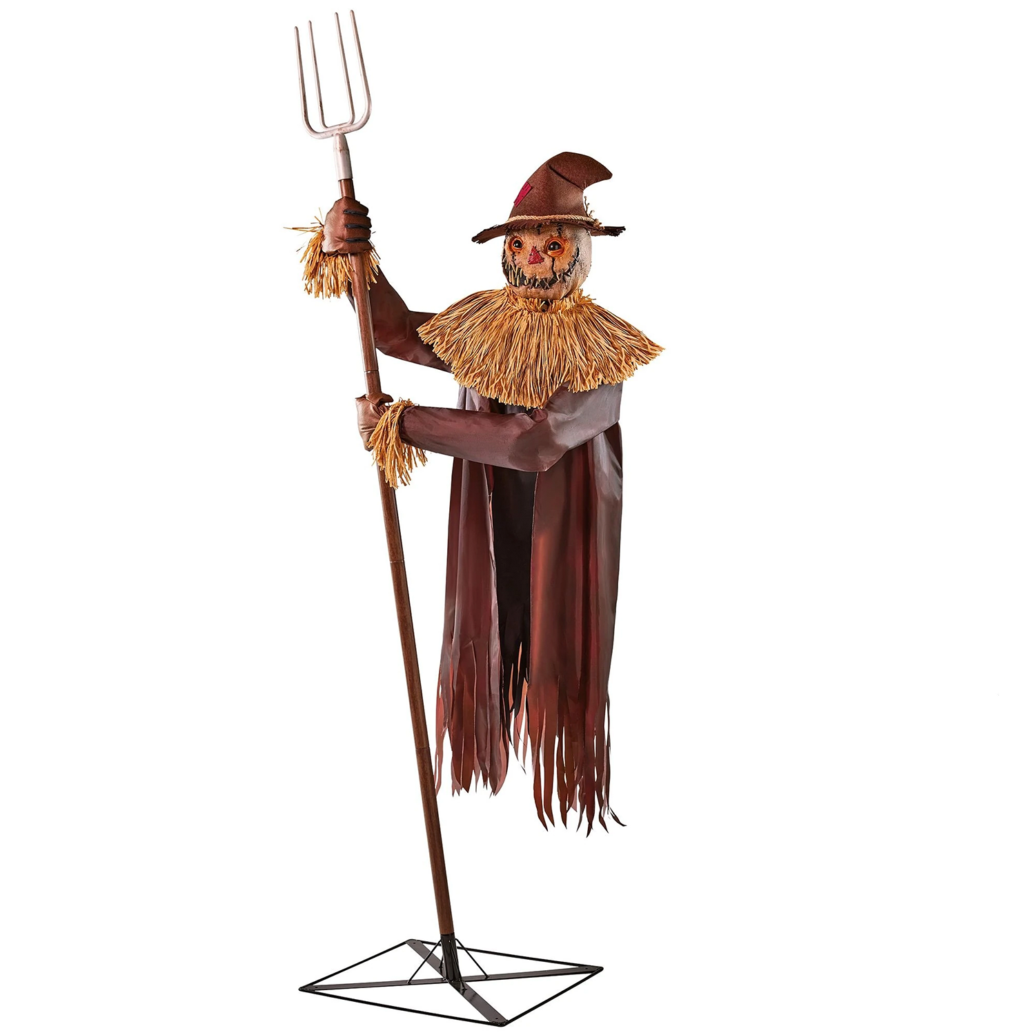 7ft 10in Mack Straw Scarecrow Animated Halloween Prop