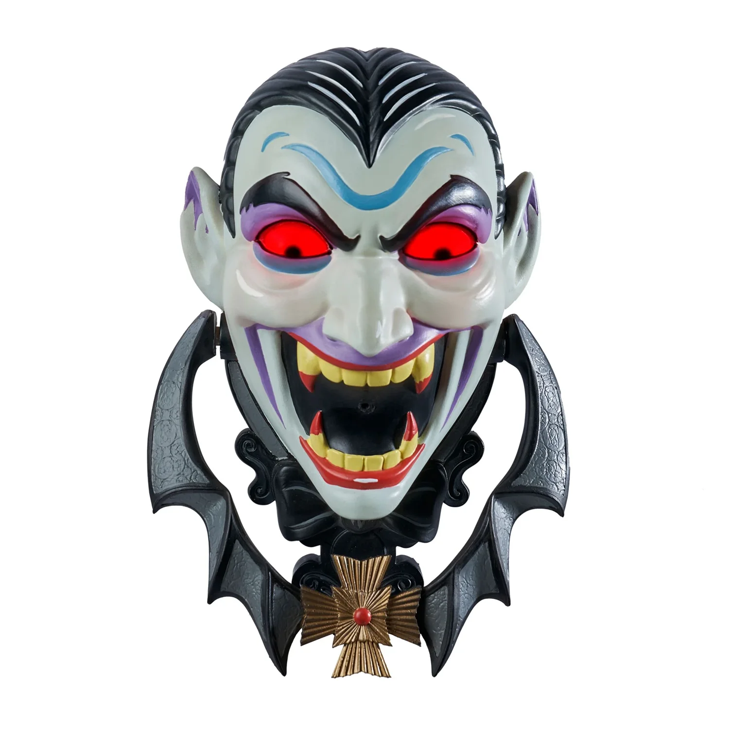 Vintage Vampire Door Knocker Animated Halloween Prop