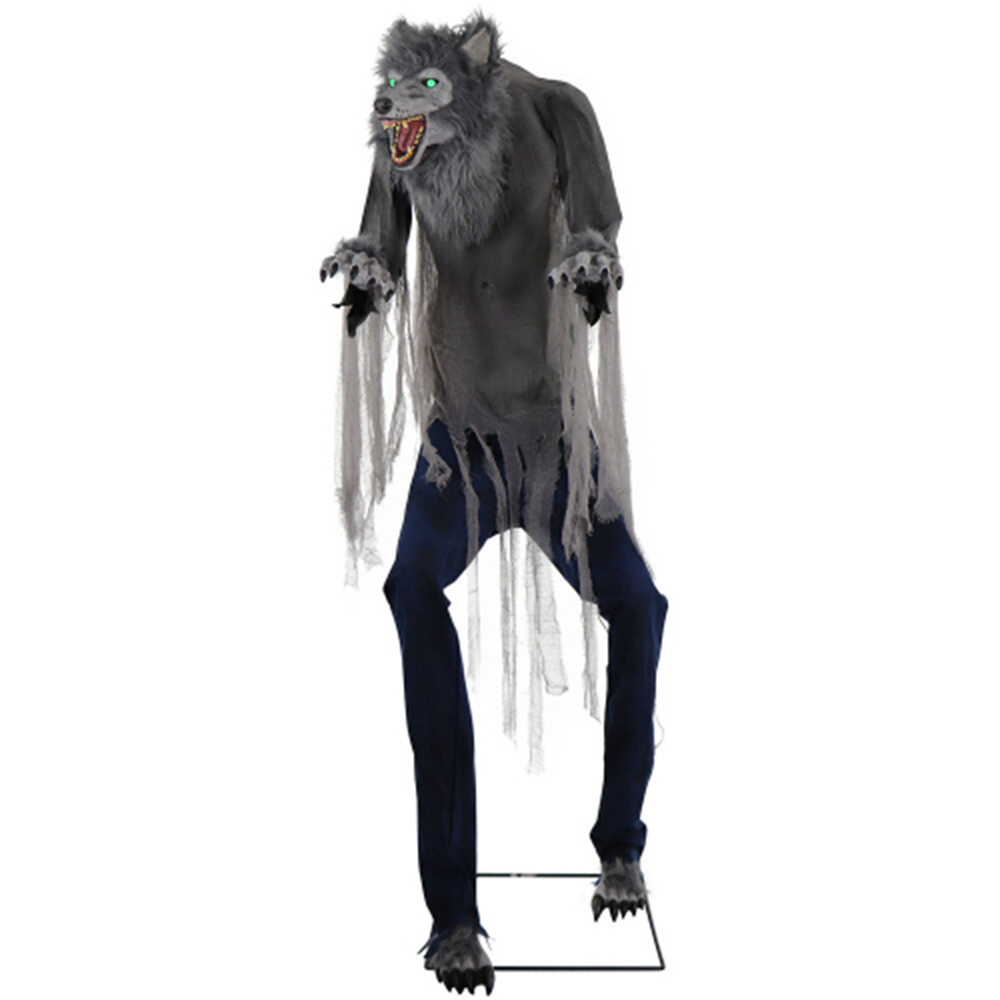 7ft Towering Werewolf Animated Halloween Prop