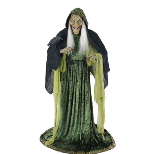 Sorcière animée Halloween Prop