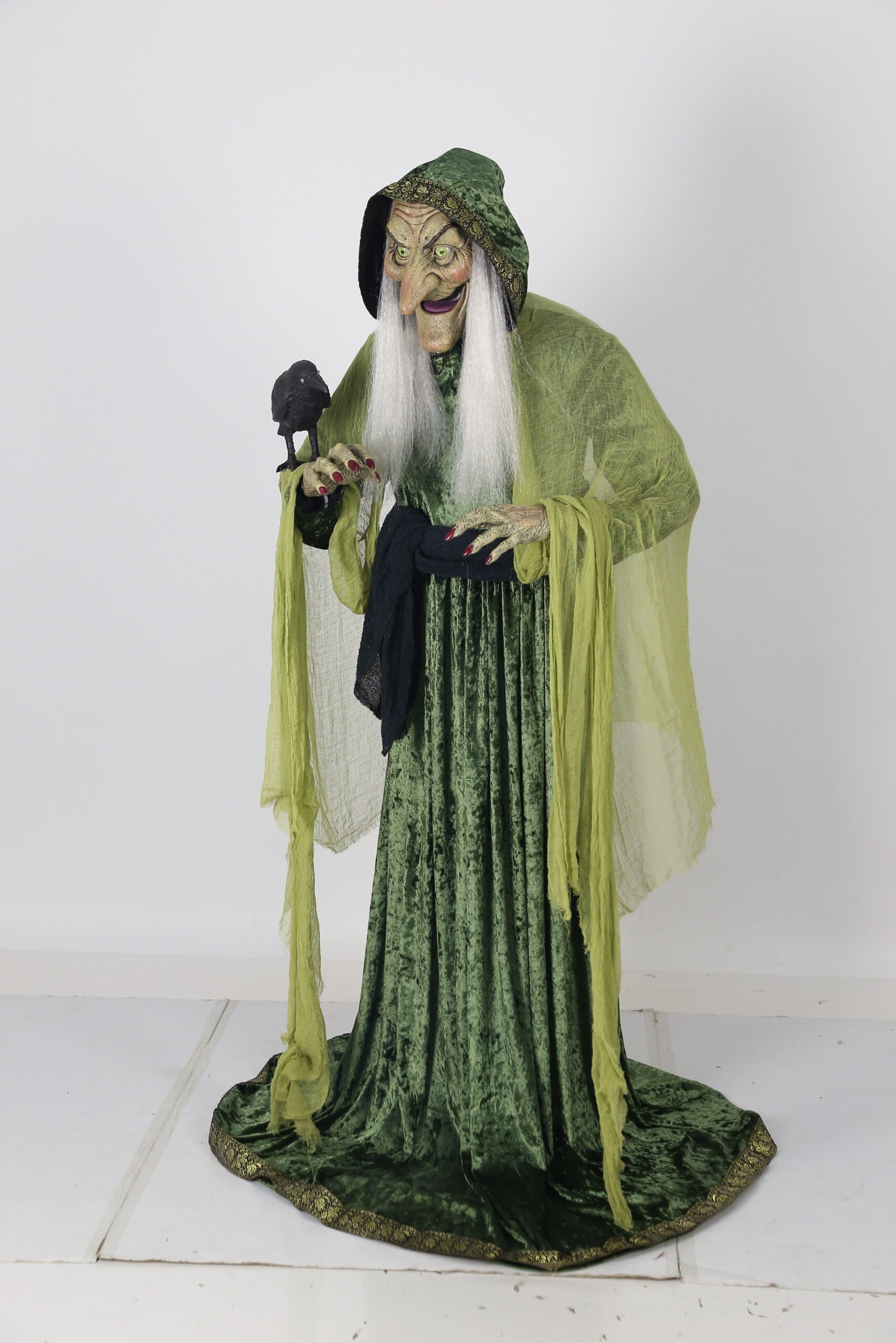 5.5ft Forest Witch Animated Halloween Prop