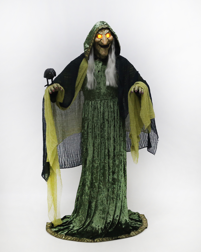 5.5ft Forest Witch Animated Halloween Prop